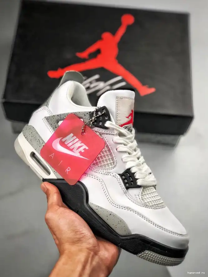 OG Air White (nike) Cement 4 Jordan 840606-192 0417